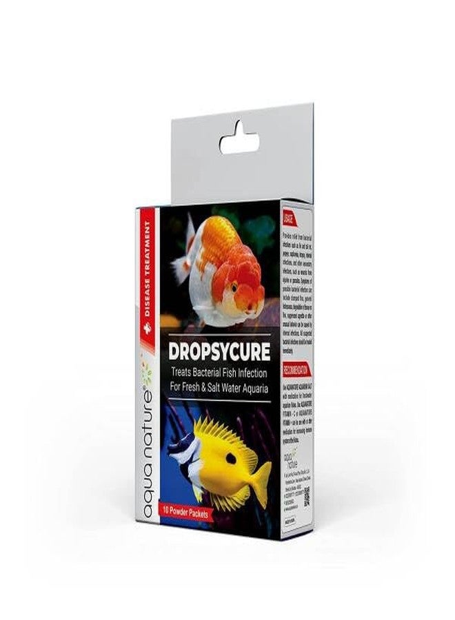 الطبيعة المائية AquaNature® علاج الاستسقاء بتركيبة جديدة محسّنة لعلاج العدوى البكتيرية للأسماك في أحواض المياه العذبة والمالحة (10 عبوات مسحوق) - Image 1